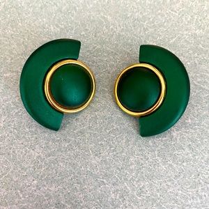 ✨ Dark Green Vintage Earrings ✨